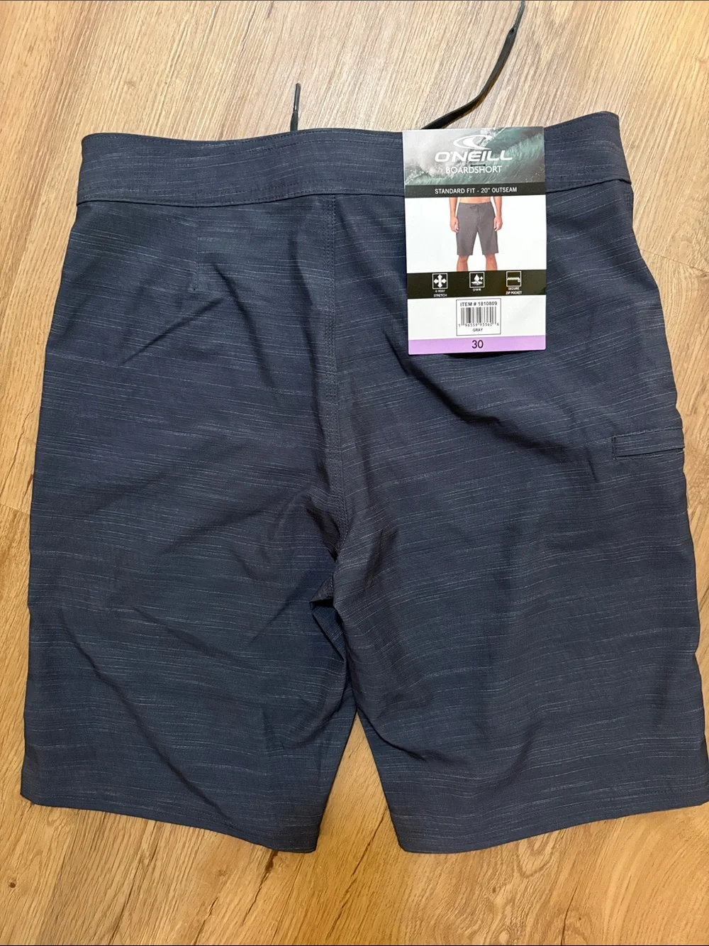 NWT - O'Neill Men's Boardshorts with Subtle Stripe Texture (size 30)